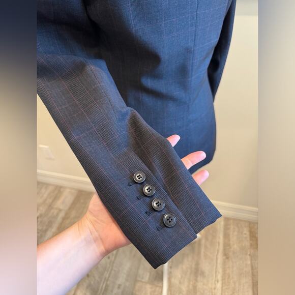 Stella McCartney Women’s Grey Plaid Blazer - Size 42 / US 6 - Picture 7 of 14